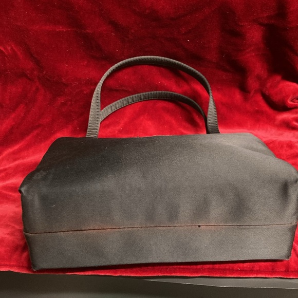 Kate Spade 2002 black VTG handbag with double handles 8” x 5” 2.5” - Picture 5 of 7